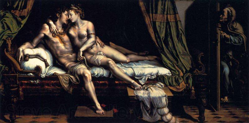 Giulio Romano The Lovers Norge oil painting art
